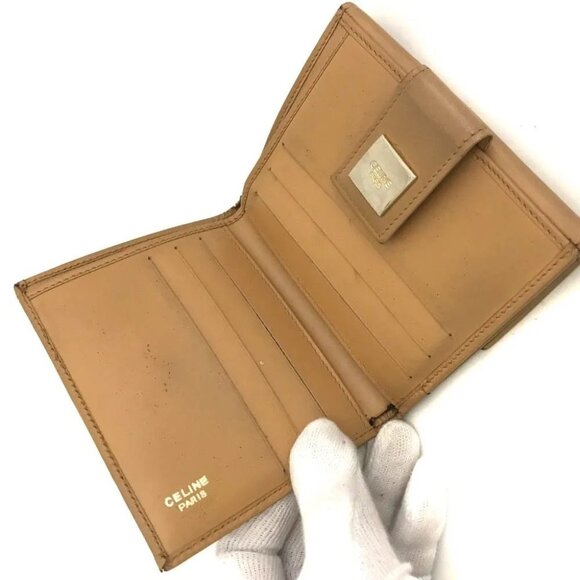 CELINE Logo Plate Macadam PVC Bifold Wallet/2W0916 - Picture 5 of 8